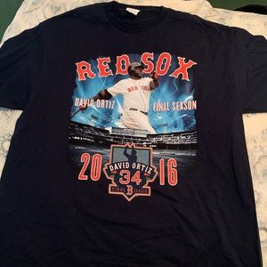 XL Red Sox David Ortiz T-Shirt 2016  Final Season